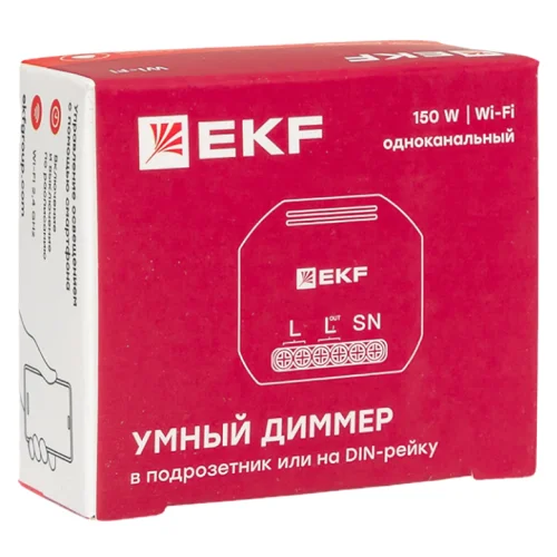 Фото умный диммер в подрозетник 1-канальный wi-fi ekf connect EKF фото 10