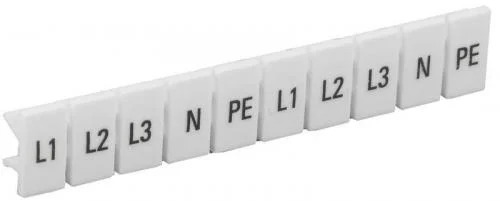 Фото маркеры для кпи-4кв.мм с символами "l1; l2; l3; n; pe" iek yzn11m-004-k00-a IEK