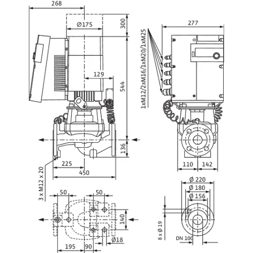 Фото насос ин-лайн с сухим ротором stratos giga 100/1-27/4,8-r1 pn16 3х400в/50 гц wilo 2170193  фото 2