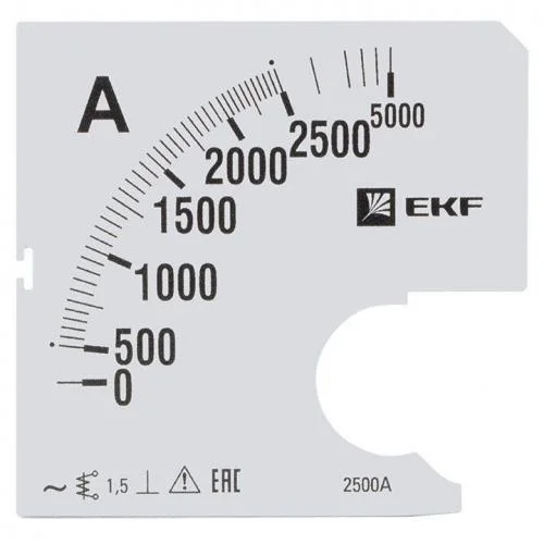 Фото шкала сменная для a961 2500/5а-1.5 proxima ekf s-a961-2500 EKF
