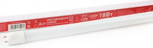 Фото лампа светодиодная smd t8-18w-865-g13 1200mm eco эра б0032977 Эра