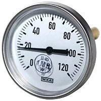 Фото термометр биметаллический осевой дк100 120с l=60мм g1/2" a50.10 wika 3901904