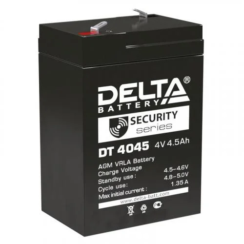 Фото аккумулятор для прожекторов 4в 4.5а.ч delta dt 4045 Delta