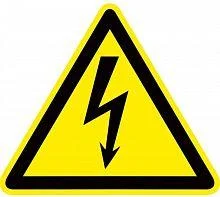 Фото знак пластик "опасность поражения электрическим током" (молния) w08 150х150мм proxima ekf pn-1-02