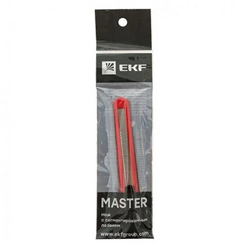 Фото нож с сегментированным лезвием 9мм нсм-10 ekf master ncm-10-ms EKF фото 3