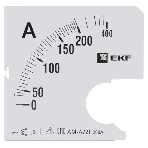 Фото шкала сменная для a721 200/5а-1.5 proxima ekf s-a721-200 EKF