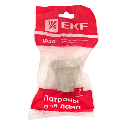 Фото патрон керамический e27 индивидуальный пакет ekf EKF фото 5