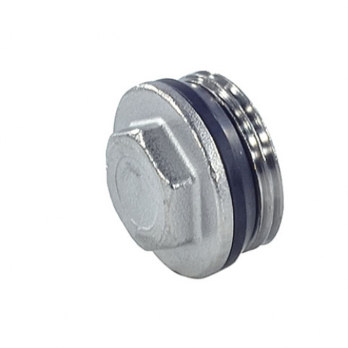 Фото пробка латунь 1" нр с герметичной прокладкой для коллектора r592d giacomini r592dx005 Giacomini