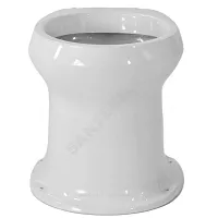 Фото чаша унитаза с сиденьем белая дачный оскольская керамика 46901100002