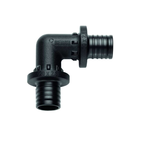Фото угольник для pe-x труб аксиальный ppsu дн 40х90гр rautitan px rehau 11600251001 Rehau