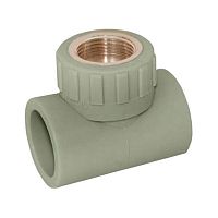 Фото тройник pp-r комбинированный серый вр дн 20х1/2" rtp (ростурпласт) 10985