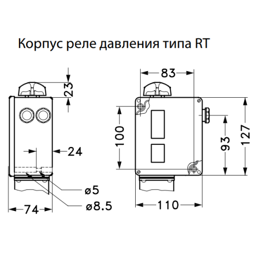 Реле давления дифференциальное RT266A1 -0.9 3/8" Danfoss 017D008166 фото 2 Фото реле давления дифференциальное rt266a1 -0.9 3/8" danfoss 017d008166 фото 2