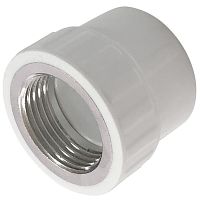 Фото муфта pp-r комбинированная белая дн 25х3/4" вр pro valfex 10129025-pro