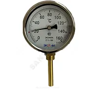Фото термометр биметаллический радиальный дк100 160с l=60мм бт-1-100 экомера бт-1-100-160с-l60-ри