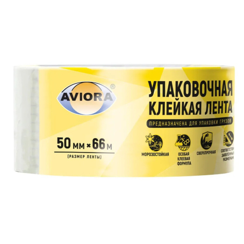 Лента клейкая 50ммх66м AVIORA 301-001 Фото лента клейкая 50ммх66м aviora 301-001 AVIORA