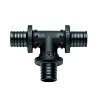 Фото тройник для pe-x труб аксиальный ppsu дн 32 rautitan px rehau 11600341001