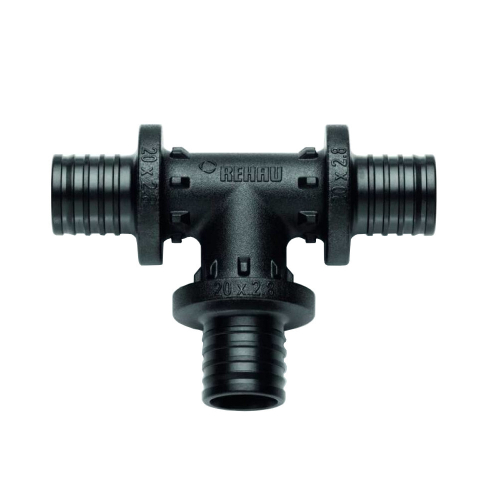 Фото тройник для pe-x труб аксиальный ppsu дн 32 rautitan px rehau 11600341001 Rehau