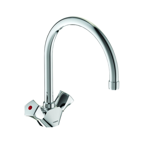Фото смеситель для кухонной мойки двуручный life vidima ba359aa Vidima