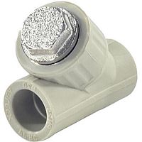Фото фильтр pp-r сетчатый серый внутренняя пайка дн 25х45гр valfex 10141025г
