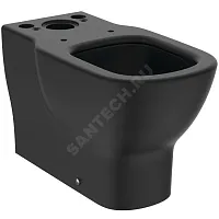 Фото чаша унитаза универсальный выпуск без сиденья черный tesi aquablade ideal standard t5560v3
