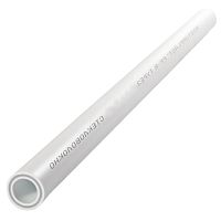 Фото труба pp-rgf белая арм стекловолокном дн 20х3,4 ру25 sdr6 т<95с l=2м rtp (ростурпласт) 14152