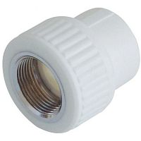 Фото муфта pp-r комбинированная белая вр дн 32х1/2" valfex 10129232