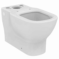 Фото чаша унитаза горизонтальный выпуск без сиденья белая tesi aquablade ideal standard t008201