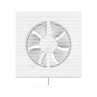 Фото вентилятор накладной полистирол d150 с тяговым выключателем белый auramax a 6-02