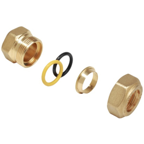 Фото переходник латунь для медных труб дн 16х1/2" обжим/вр r180f giacomini r180fy115 Giacomini