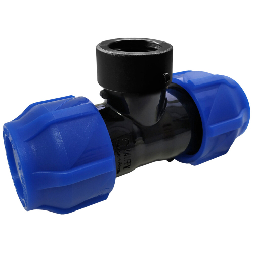 Фото тройник компрессионная пэ дн 50х1/2"х50 вр ру16 valfex 1210015001250 VALFEX