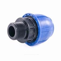 Фото муфта компрессионная пэ дн 25х3/4" нр ру16 rtp (ростурпласт) 11504