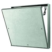 Фото люк под плитку съёмный алюминий 300х300 evecs ceramo d3030