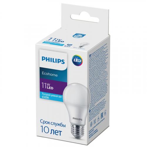 Лампа светодиодная Ecohome LED Bulb 11Вт 950лм E27 865 RCA Philips 929002299417 фото 2