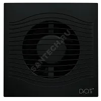 Фото вентилятор накладной пластик d100 с обратным клапаном matt black diciti slim 4c