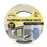 Фото лента малярная креппированная 38ммх50м aviora 304-009