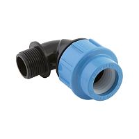 Фото отвод компрессионный пэ дн 20х1/2"х90гр нр джилекс 9270