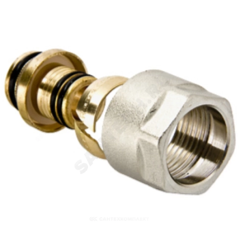 Фото евроконус для мп труб латунь обжим дн 16х2,2х3/4" с накидной гайкой santechsystems SantechSystems