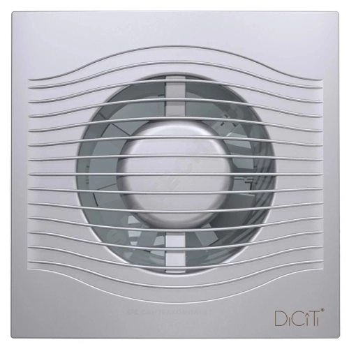 Фото вентилятор накладной пластик d100 с обратным клапаном gray metal diciti slim 4c DICITI