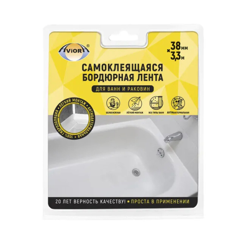 Фото лента бордюрная для ванн 3350х38 aviora 302-032 AVIORA