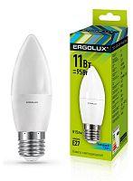 Лампа светодиодная LED-C35-11W-E27-4K Свеча 11Вт E27 4500К 172-265В Ergolux 13622