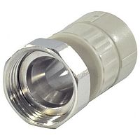 Фото муфта pp-r комбинированная серая с накидной гайкой дн 25х1" valfex 10139125г