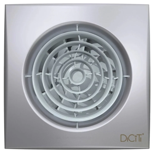 Фото вентилятор накладной пластик d125 с обратным клапаном gray metal diciti aura 5c DICITI