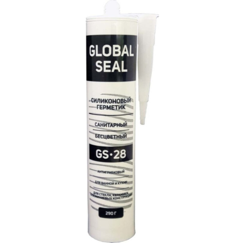 Герметик силиконовый санитарный GS28 290гр бесцветный GlobalSeal Фото герметик силиконовый санитарный gs28 290гр бесцветный globalseal GlobalSeal
