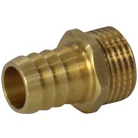 Фото переходник штуцерный латунь неразъемный для шланга дн 18х1/2" нр santechsystems