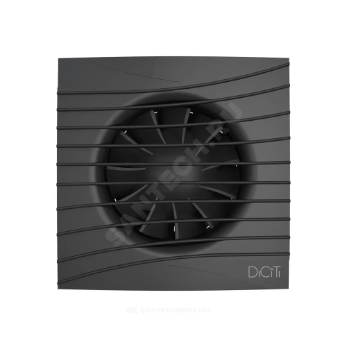 Фото вентилятор накладной d125 с обратным клапаном matt black diciti silent 5c DICITI