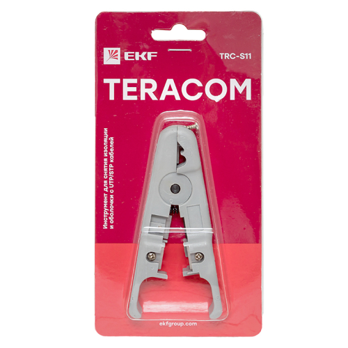 Фото инструмент для снятия изоляции и оболочки с utp кабелей teracom trc-s11 ekf EKF фото 2