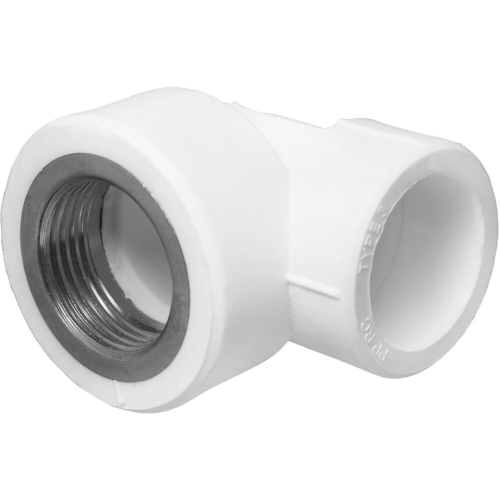 Угольник PP-R комбинированный белый Дн 32х1" ВР PRO VALFEX 10125032-PRO Фото угольник pp-r комбинированный белый дн 32х1" вр pro valfex 10125032-pro VALFEX