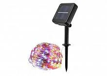 Фото светильник светодиодный slr-g03-200m садовый на солнечной батареи с колышком нить мультицвет. 200led фаzа 5036406
